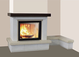 Облицовка Gemma dx, с банкетой, под Cristal 76 (EdilKamin)