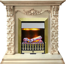 Dimplex Adriana очаг Danville Antique Brass FB2 слоновая кость