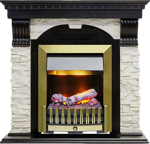 Dimplex Dublin очаг Danville Antique Brass FB2 темный дуб/сланец_3